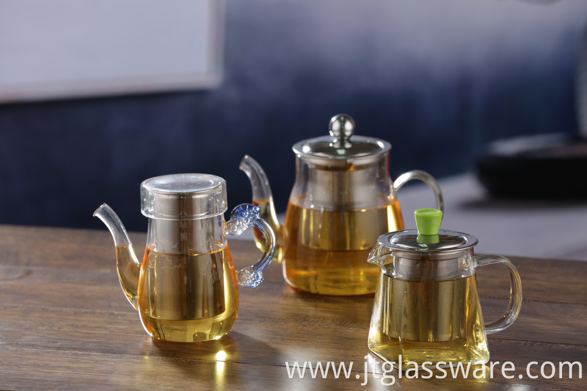 pyrex glass tea pot